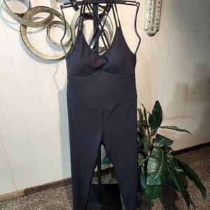 ZYIA ACTIVE Black Nylon Jumpsuit
